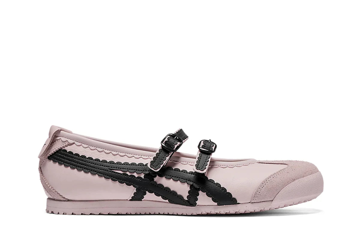 Tênis Onitsuka Tiger Mexico 66 TGRS Crystal Pink/Graphite Grey Rosa vista lateral