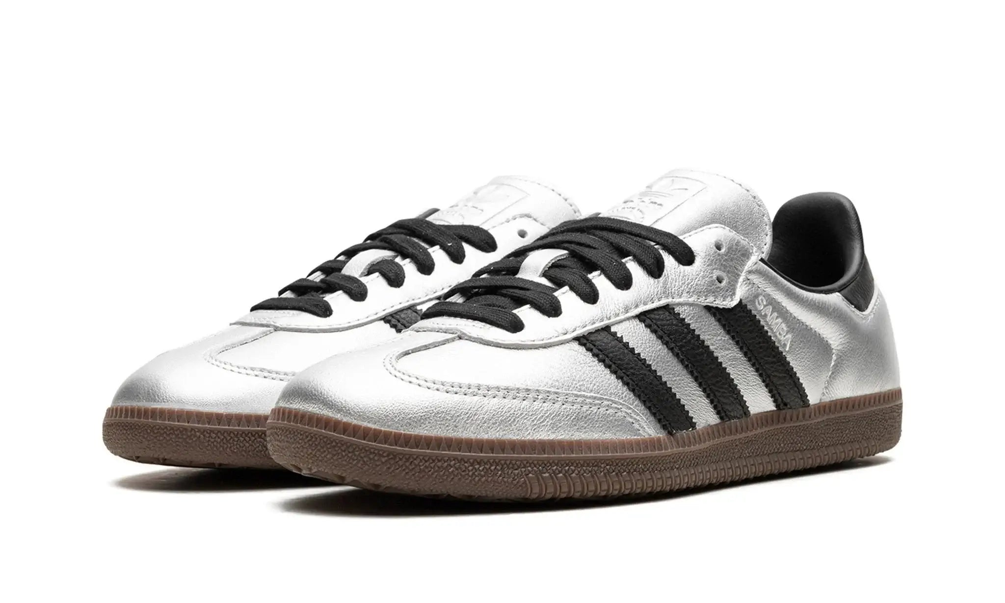 Tênis Adidas Samba OG Feminino "Silver Metallic Black Gum" Prata - JI4218