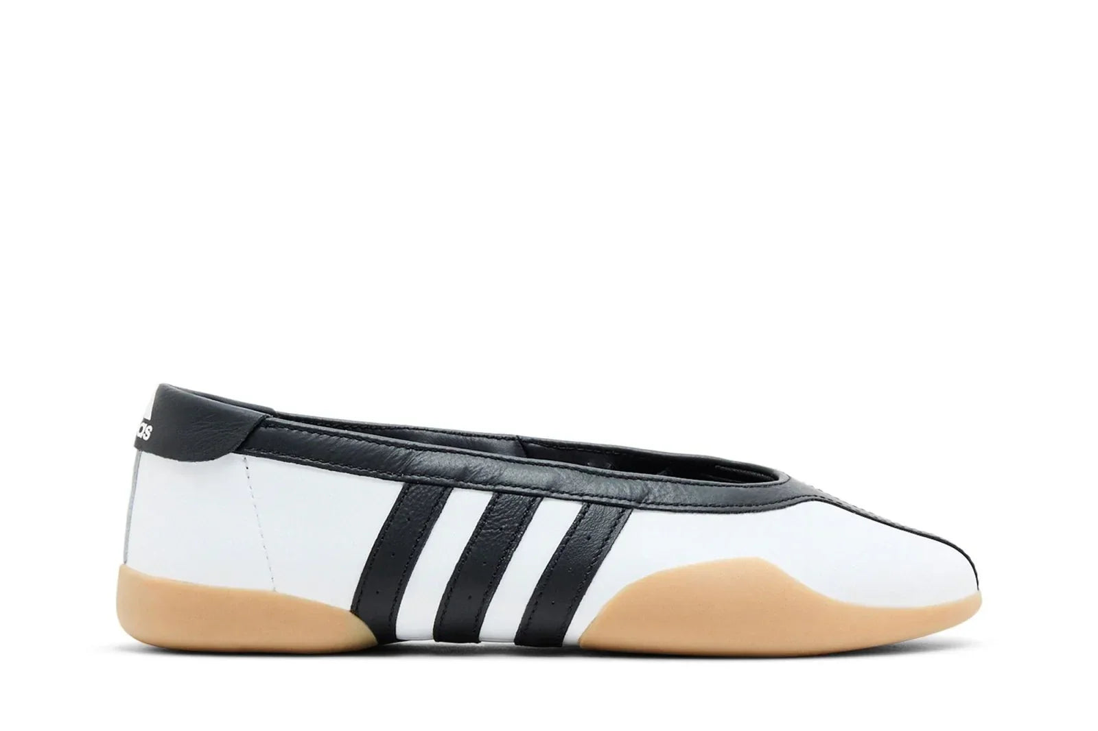 Tênis Adidas Taekwondo Mei Ballet Branco e Preto vista lateral