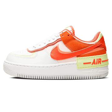 Tênis Air Force 1 Shadow Feminino "Magic Ember" Branco / Laranja - CI0919-110