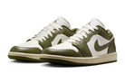 Tênis Air Jordan 1 Low Medium Olive Verde detalhe do solado