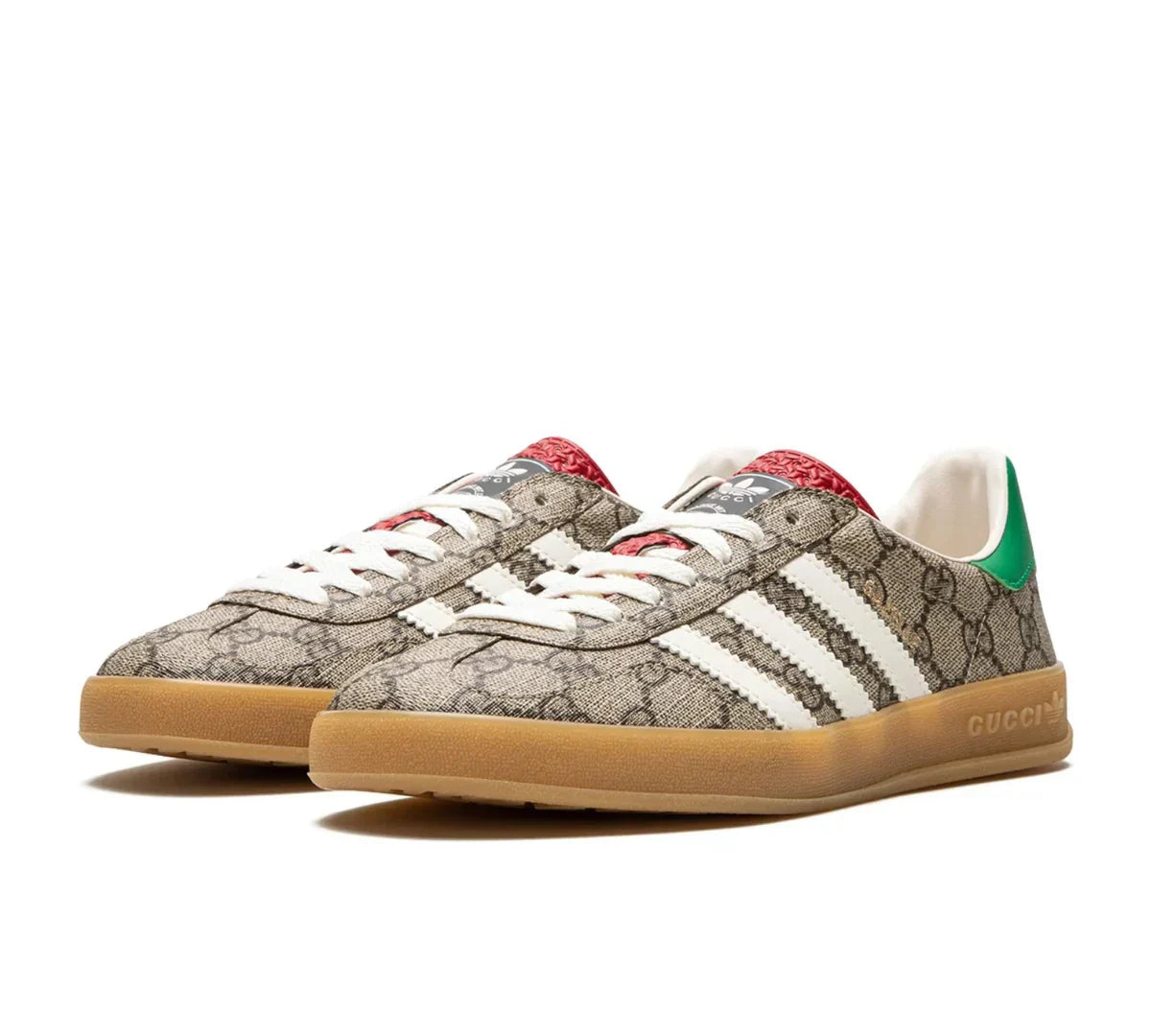 Tênis Adidas x Gucci Gazelle 'Beige GG Monogram' - IE2262