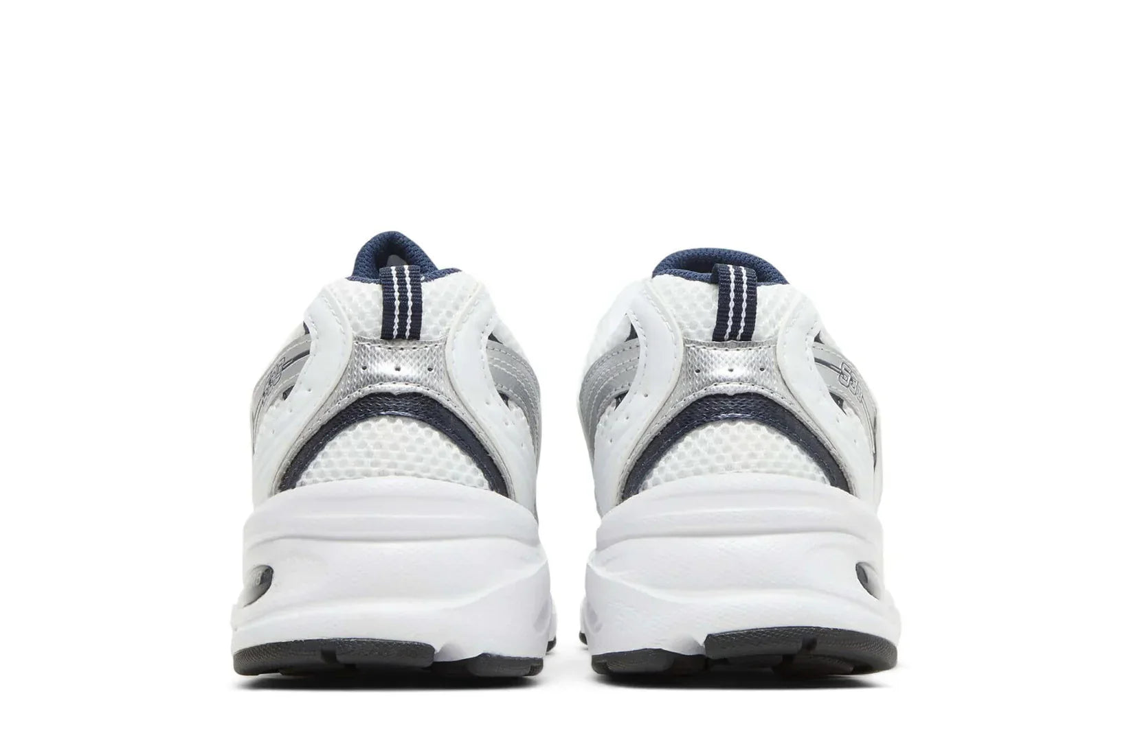 Tênis New Balance 530 White Natural Indigo Branco vista traseira