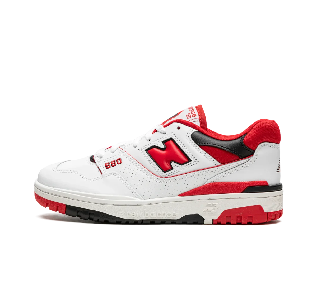 Tênis New Balance 550 'Team Red' Branco / Vermelho - BB550SE1