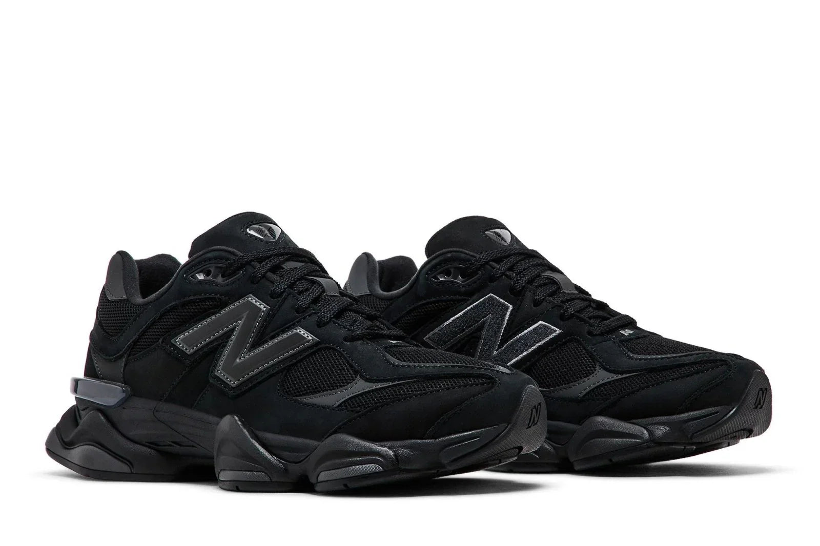 Tênis New Balance 9060 Black Cement Black Cat Preto vista superior