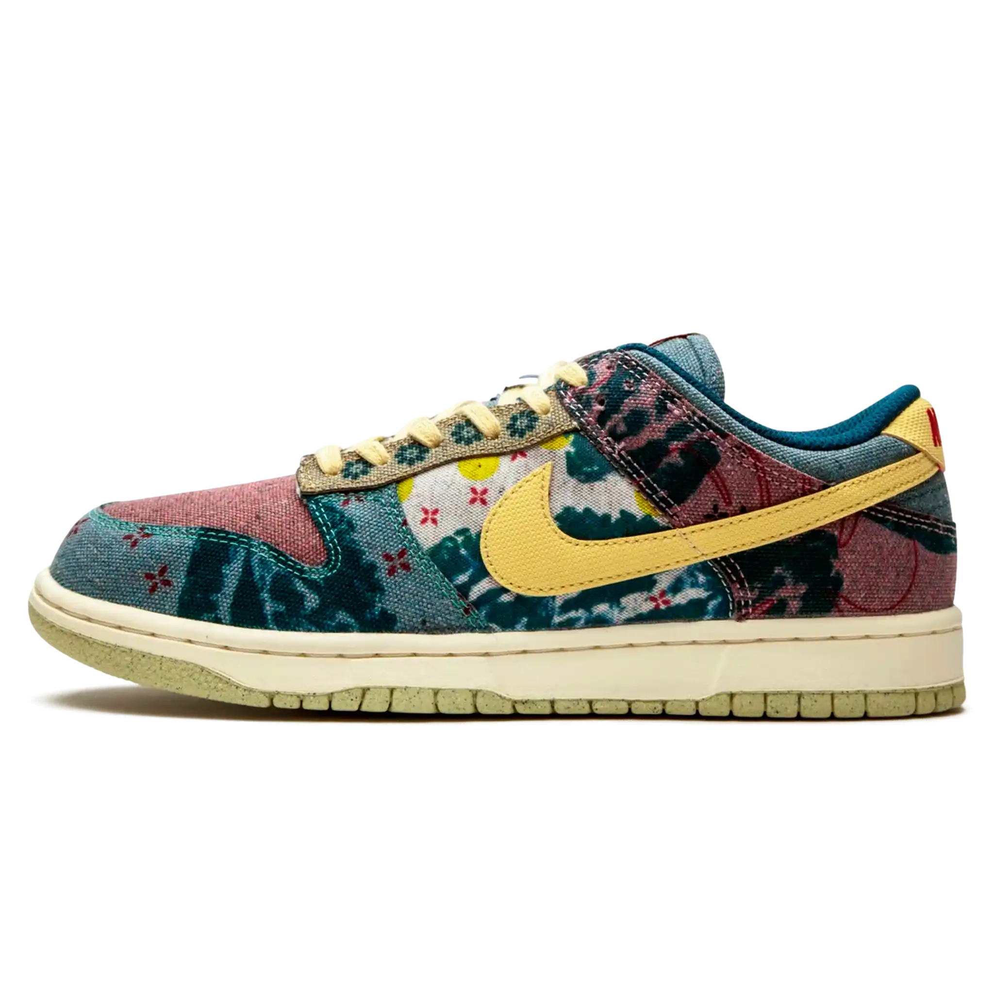 Tênis Nike Dunk Low "Community Garden" Verde / Bordô - CZ9747-900