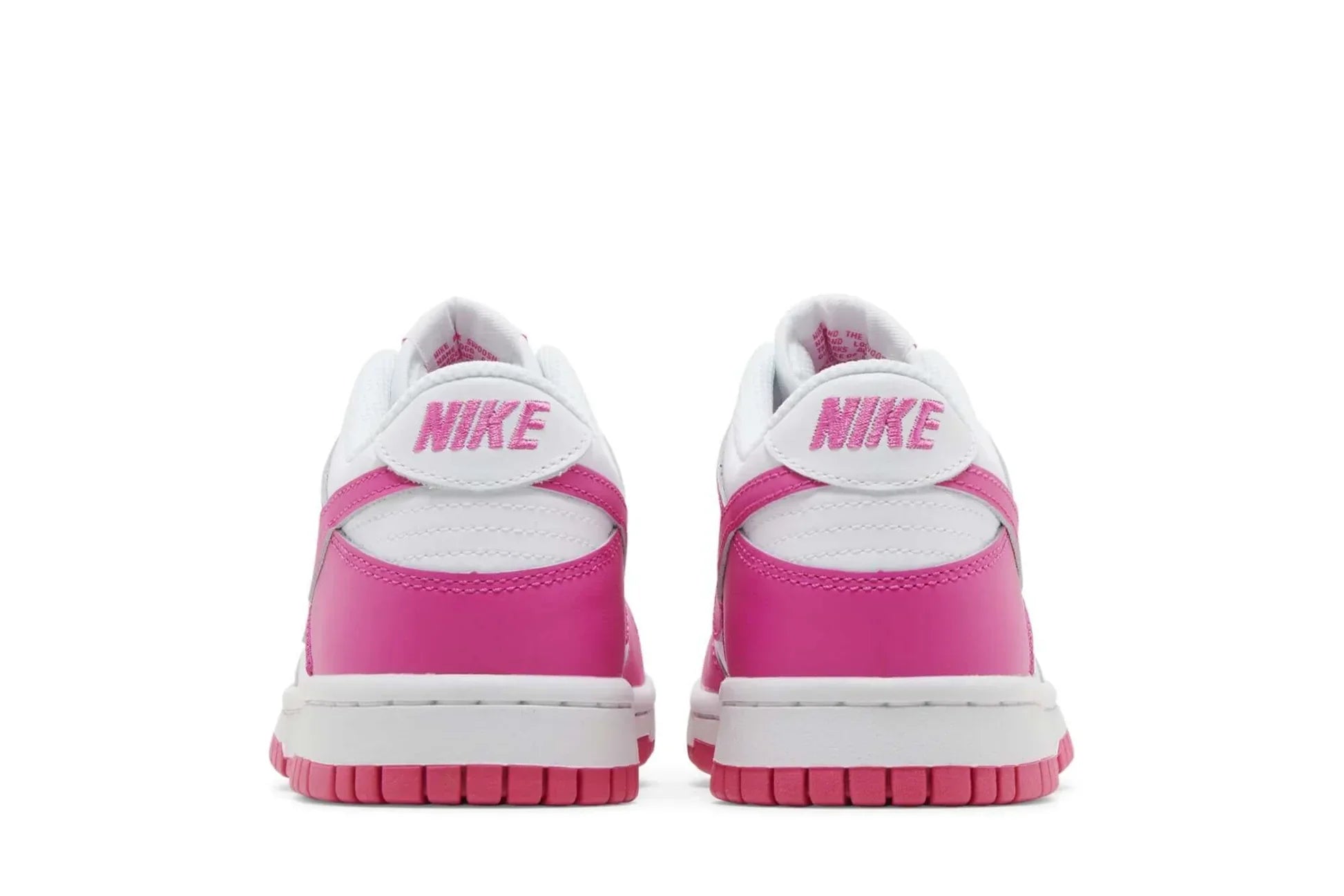 Tênis Nike Dunk Low GS Laser Fuchsia Rosa detalhe do solado
