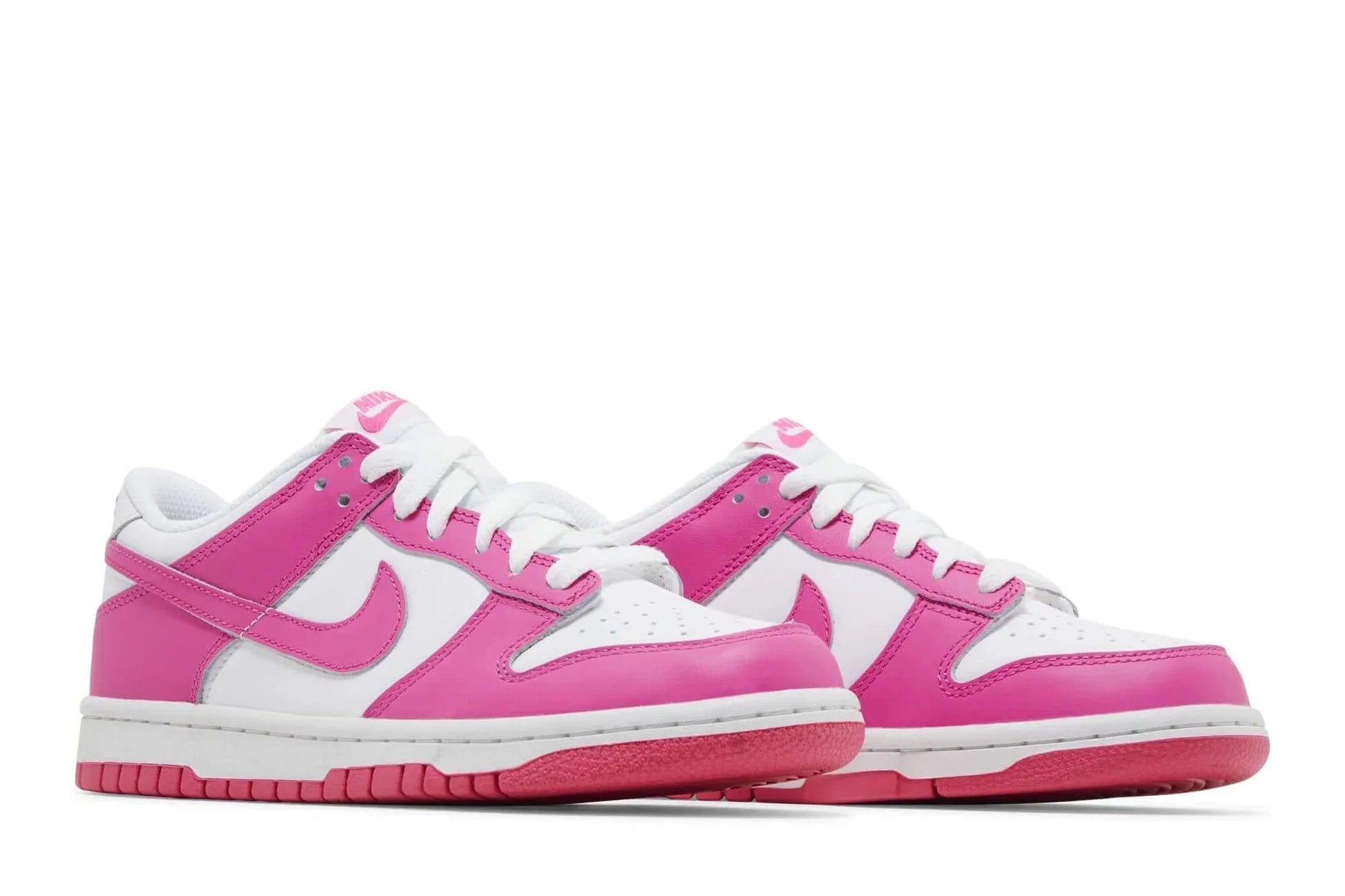 Tênis Nike Dunk Low GS Laser Fuchsia Rosa vista superior