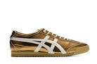 Tênis Onitsuka Tiger Mexico 66 SD Metallic Series Desert Camp Cream Dourado vista lateral