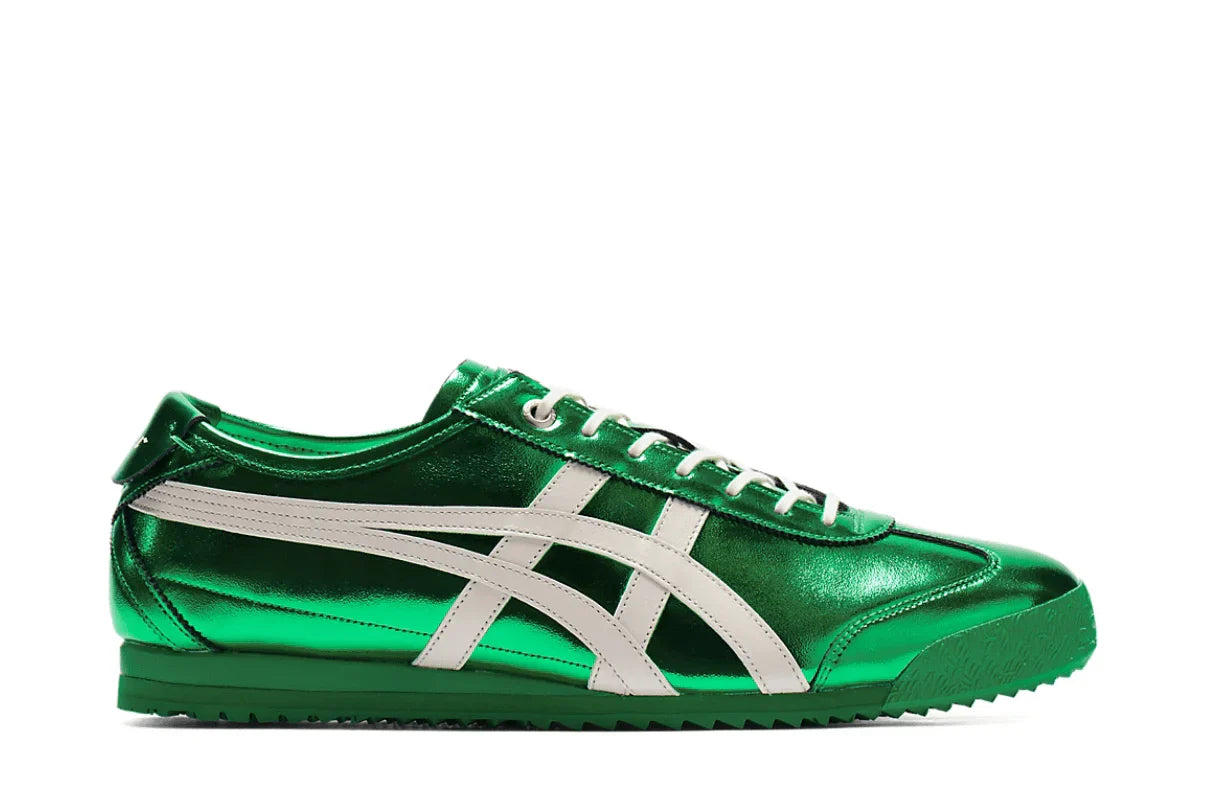 Tênis Onitsuka Tiger Mexico 66 SD Metallic Series Jade Cream Verde vista lateral