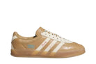 Tênis Adidas Bad Bunny Gazelle Indoor x Messi Cardboard Marrom vista lateral