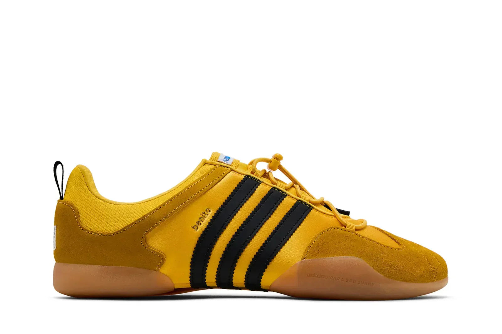 Tênis Adidas Ballerina Bad Bunny Bold Gold Amarelo vista superior