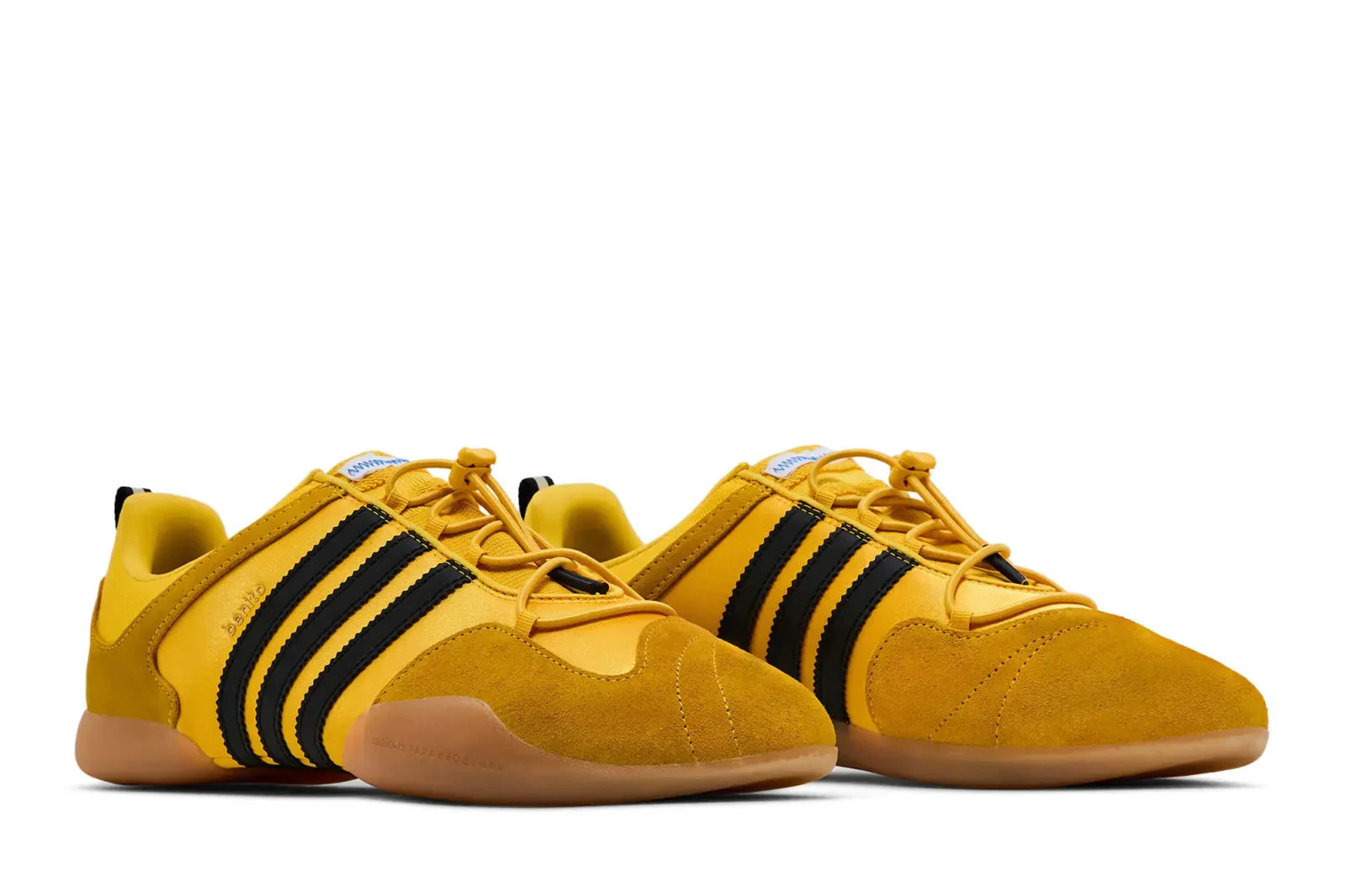 Tênis Adidas Ballerina Bad Bunny Bold Gold Amarelo vista traseira