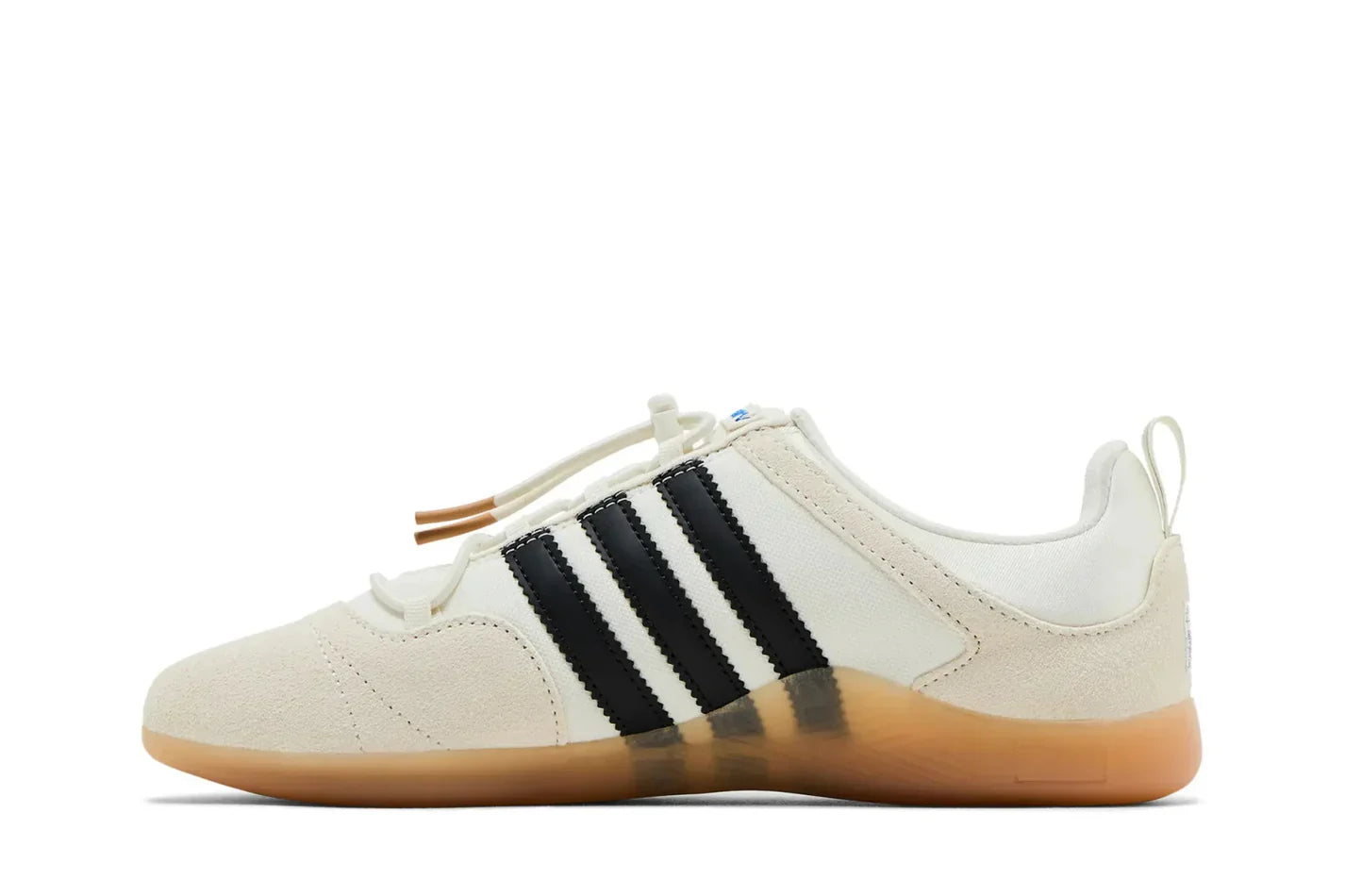 Tênis Adidas Ballerina Bad Bunny Off White Black Gum Branco detalhe do solado