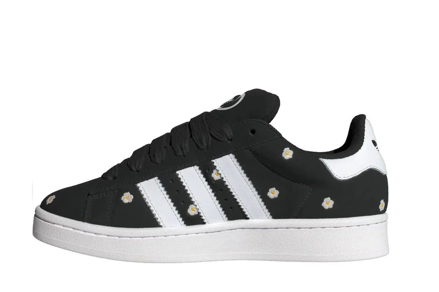 Tênis Adidas Campus 00s Core Black Floral Preto vista superior