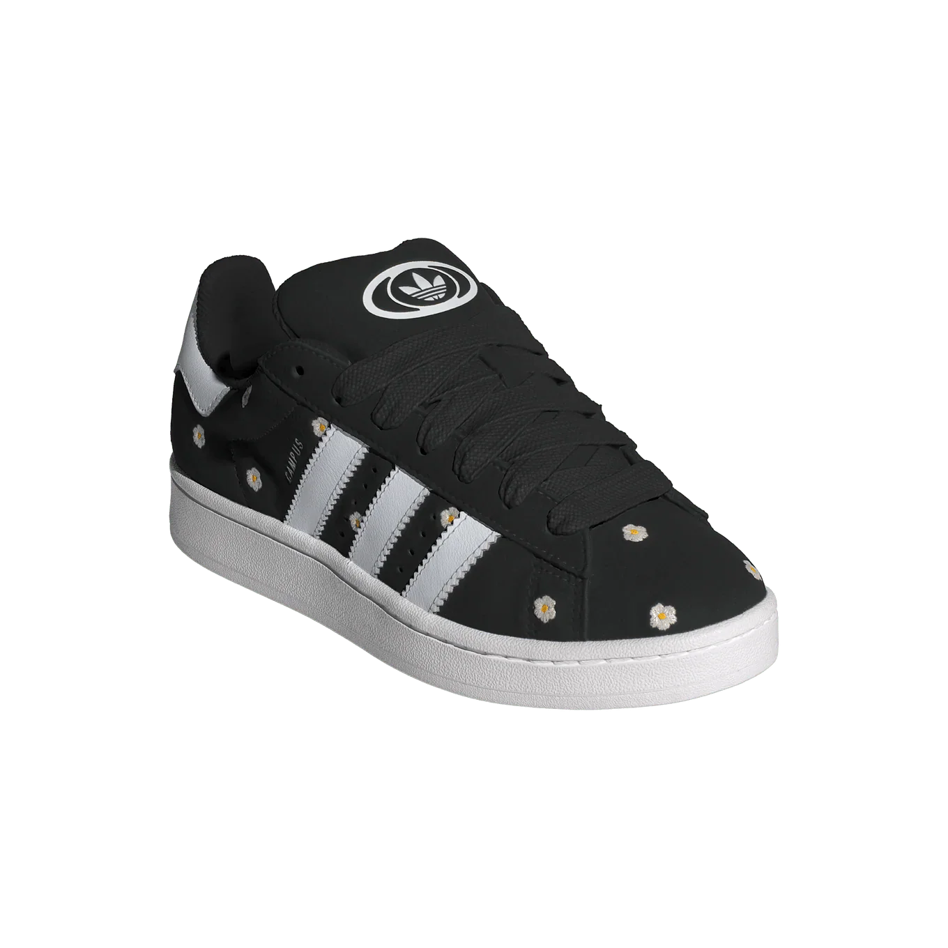 Tênis Adidas Campus 00s Core Black Floral Preto detalhe do solado