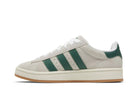 Tênis Adidas Campus 00s Dark Green Off White Gum Bege detalhe do material