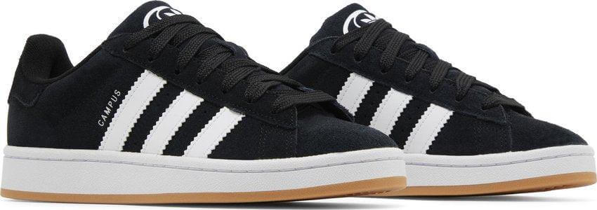 Tênis Adidas Campus 00s Black White Gum Preto detalhe do material