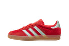 Tênis Adidas Gazelle Indoor Better Scarlet Green Velvet Vermelho detalhe do solado