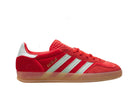 Tênis Adidas Gazelle Indoor Better Scarlet Green Velvet Vermelho vista lateral