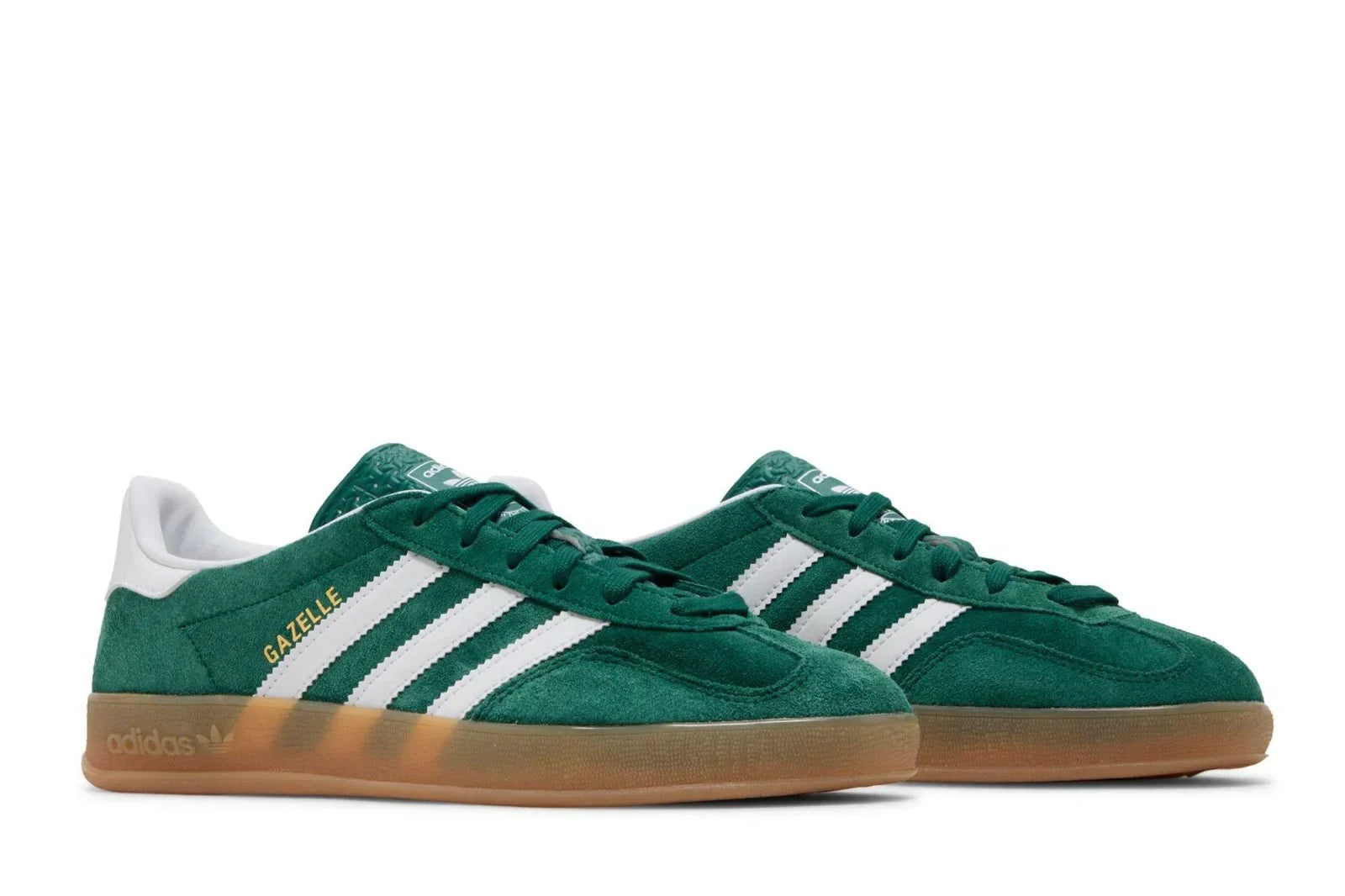 Tênis Adidas Gazelle Indoor Collegiate Green Verde detalhe do material