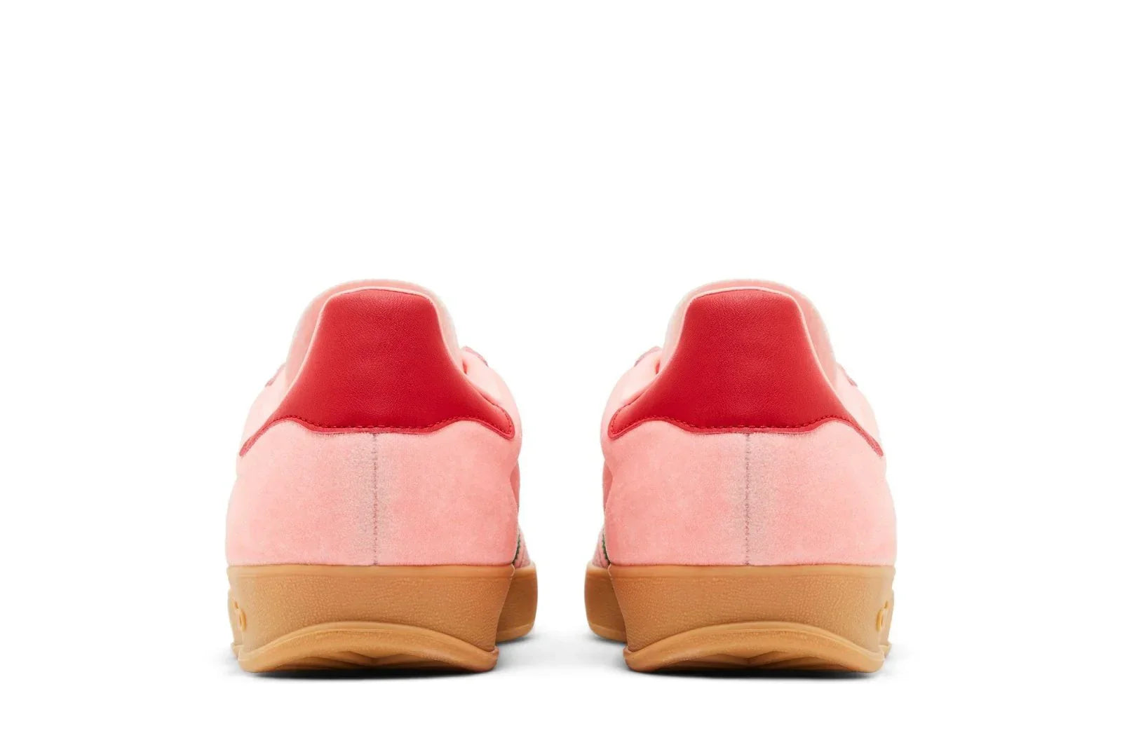 Tênis Adidas Gazelle Indoor Court Green Glow Pink Gum Rosa vista traseira