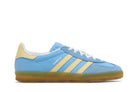 Tênis Adidas Gazelle Indoor Semi Blue Burst Almost Yellow Azul vista superior