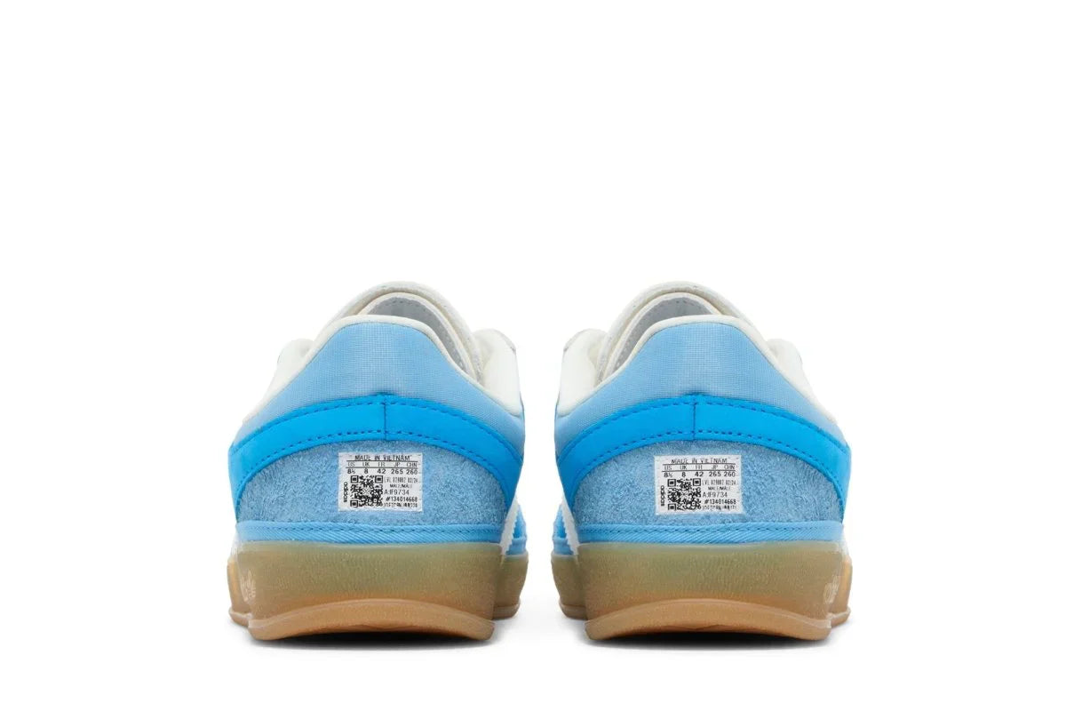 Tênis Adidas Gazelle Indoor x Bad Bunny San Juan Azul detalhe do solado