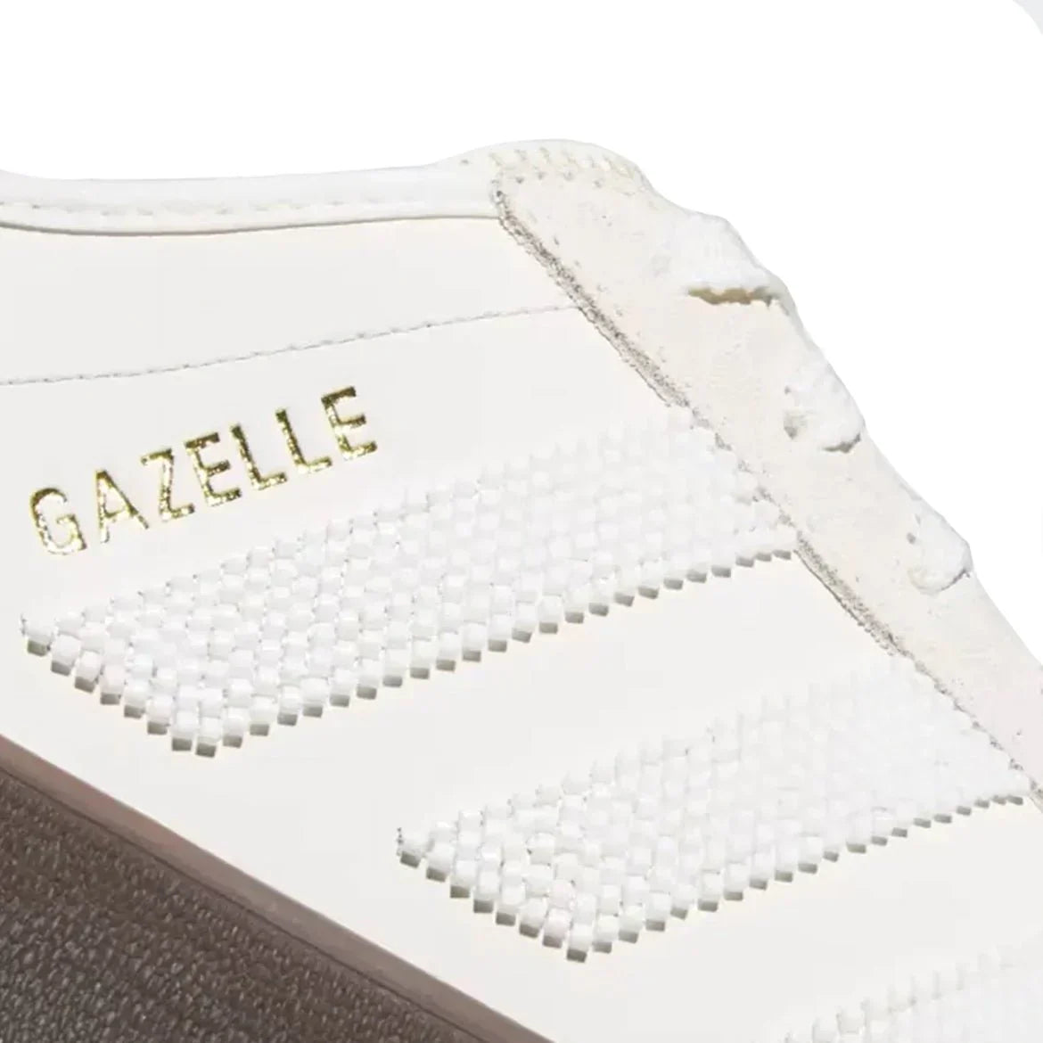 Tênis Adidas Gazelle Indoor x Clot by Edison Chen Off White Branco vista traseira
