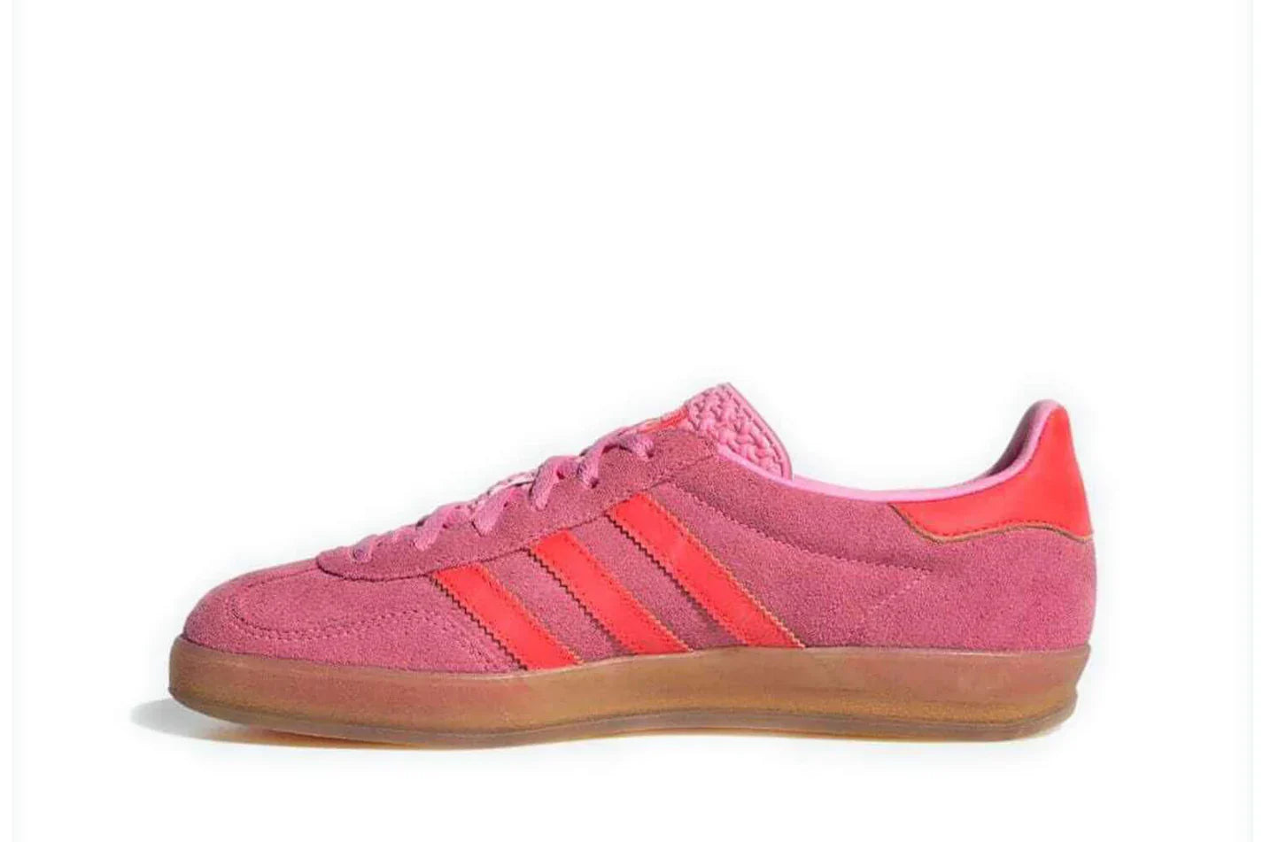 Tênis Adidas Gazelle Indor Beam Pink Solar Red Rosa vista traseira