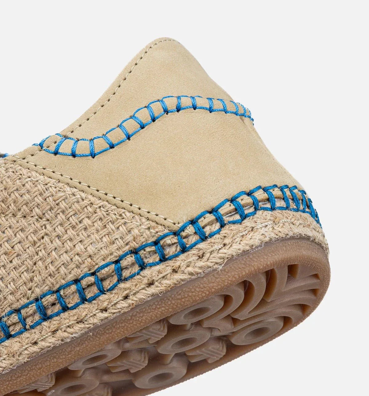 Tênis Adidas Gazelle x CLOT Linen Khaki Light Blue Marrom vista traseira