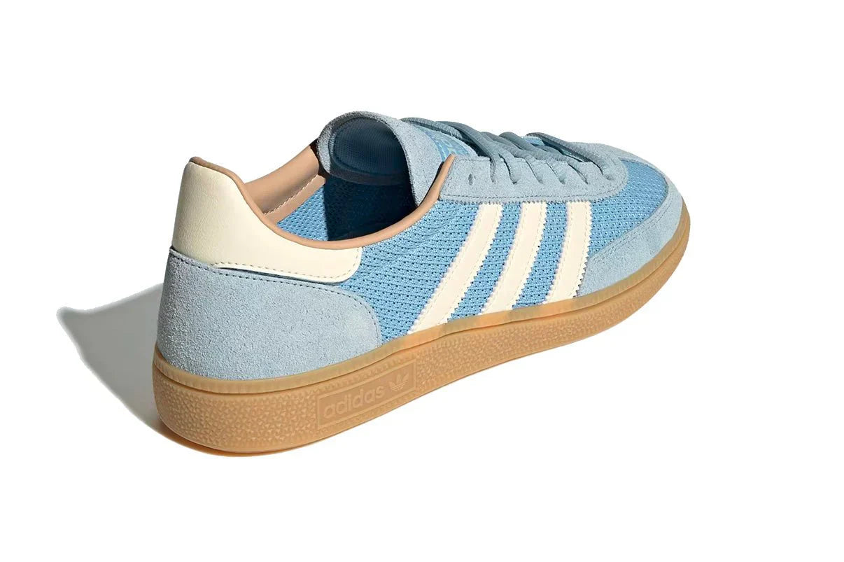 Tênis Adidas Handball Spezial Clear Sky White Warm Sandstone Azul vista traseira