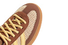 Tênis Adidas Handball Spezial Preloved Brown Orange Tint Gum Marrom detalhe do acabamento