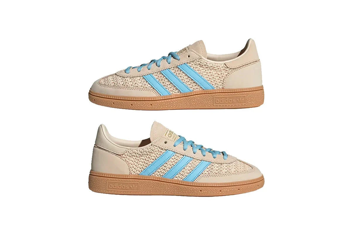 Tênis Adidas Handball Spezial Sand Strata Clear Sky Bege detalhe do acabamento
