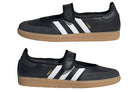 Tênis Adidas Samba Jane Black White Gum Preto detalhe frontal