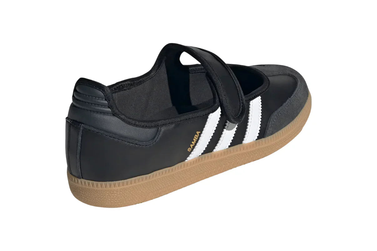 Tênis Adidas Samba Jane Black White Gum Preto detalhe interno
