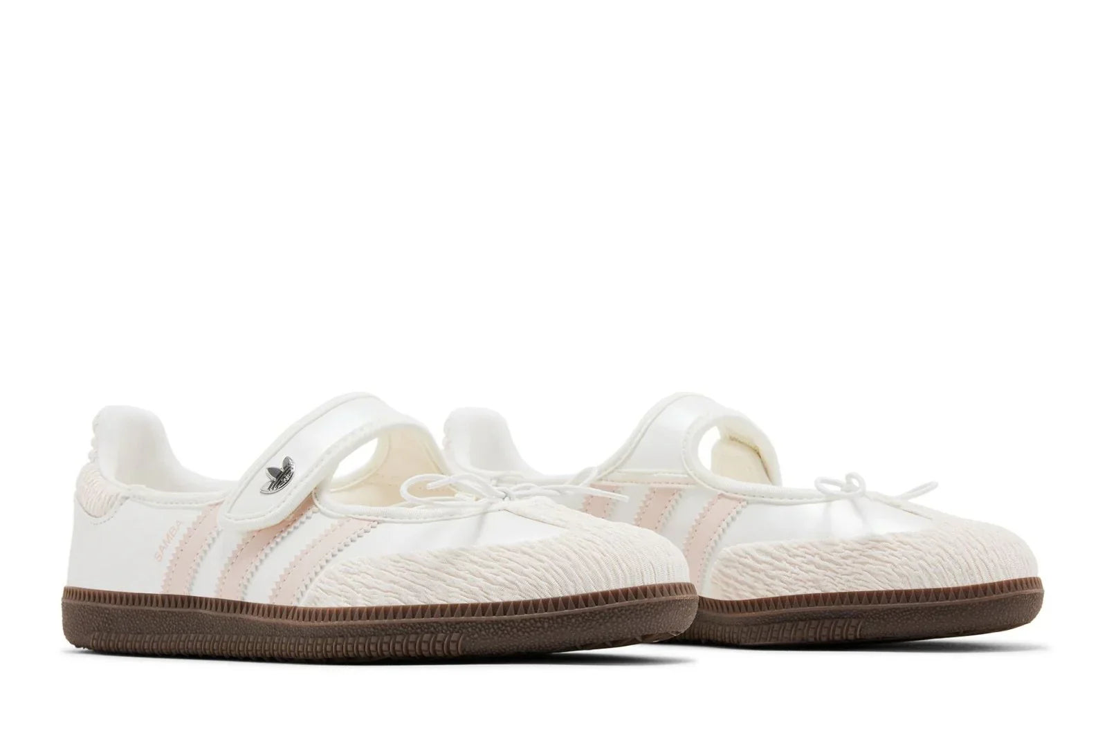 Tênis Adidas Samba Jane Chalk White Wonder Quartz Branco vista superior