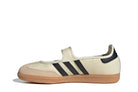 Tênis Adidas Samba Jane Cream Black Gum Bege detalhe do material