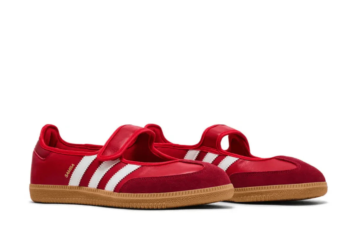 Tênis Adidas Samba Jane Scarlet Gum Vermelho vista superior