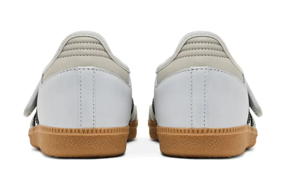 Tênis Adidas Samba Jane White Black Branco detalhe do acabamento
