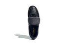 Tênis Adidas Samba LT Core Black / Off White / Gum Preto detalhe do material