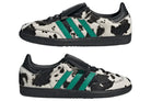 Tênis Adidas Samba LT Cow Print Black White Preto detalhe do material