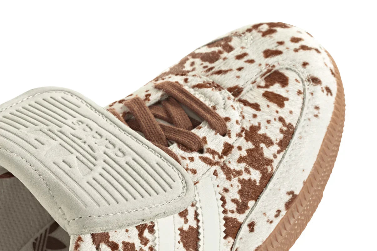Tênis Adidas Samba LT Cow Print Brown White Marrom detalhe interno