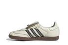 Tênis Adidas Samba LT Off White/Core Black/Gum Bege detalhe do acabamento