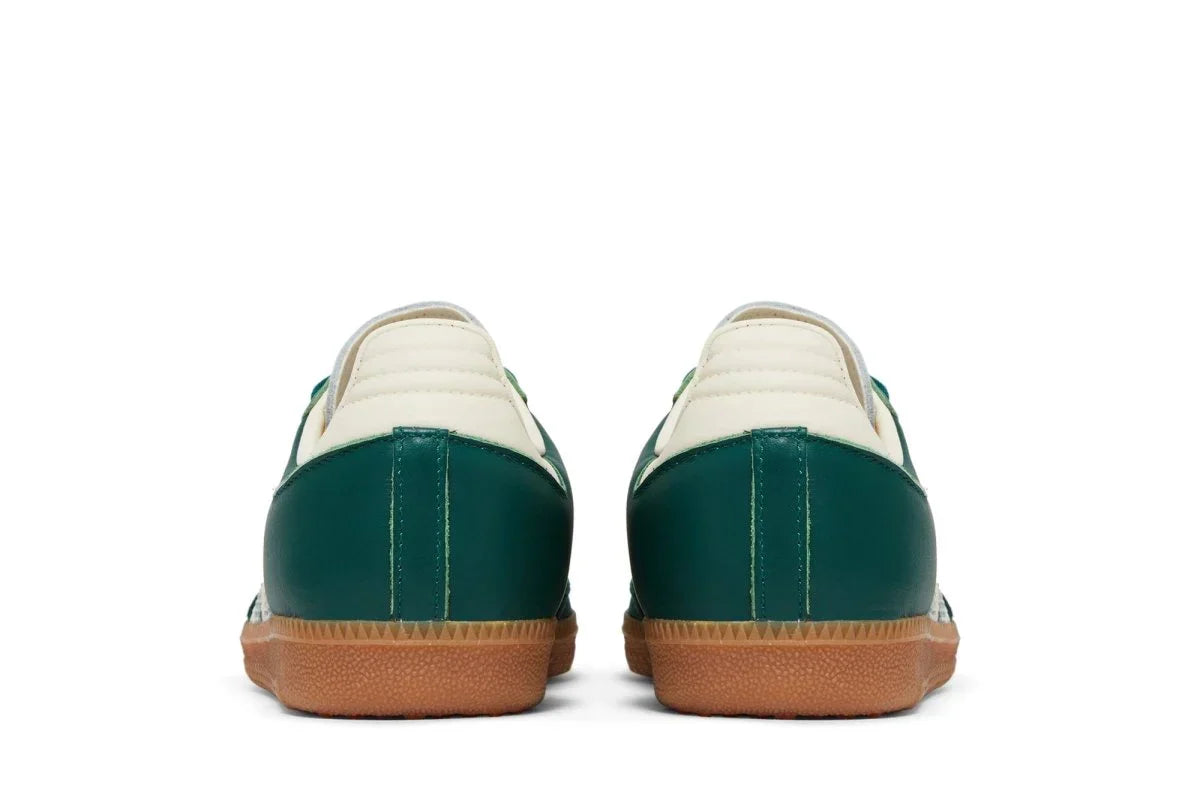 Tênis Adidas Samba Og Collegiate Green Gum Verde detalhe do material