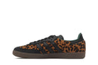 Tênis Adidas Samba Og Collegiate Green Leopard Marrom detalhe lateral