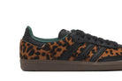 Tênis Adidas Samba Og Collegiate Green Leopard Marrom vista traseira