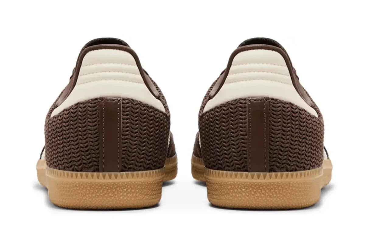 Tênis Adidas Samba OG Earth Strata Wonder White Marrom vista traseira