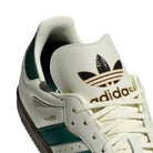 Tênis Adidas Samba OG Ivory Collegiate Green Branco detalhe do material