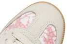 Tênis Adidas Samba OG Liberty London Better Scarlet Branco detalhe do acabamento